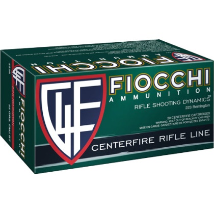 Fiocchi Ammo .223 Remington - 55gr. Fmj-bt 50-pack