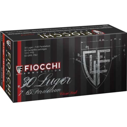 Fiocchi Ammo .30 Luger 93gr. - Fmj 50-pack <