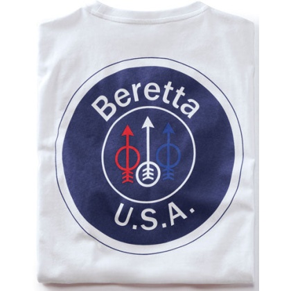 Beretta T-shirt Usa Logo - Medium White