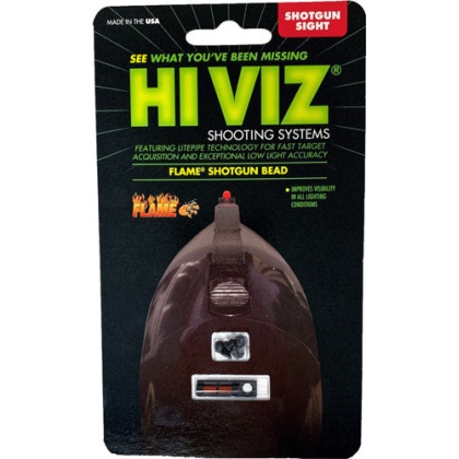 Hiviz Flame Shotgun Rib Front - Sight W-red Litepipe