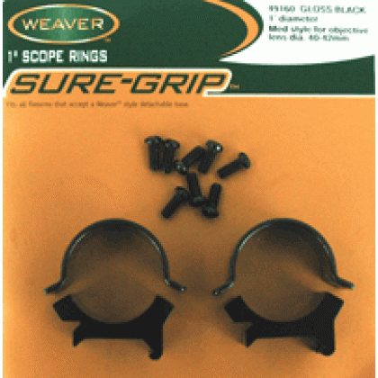 Weaver Rings Detachable Top - Mount Sure-grip 1\